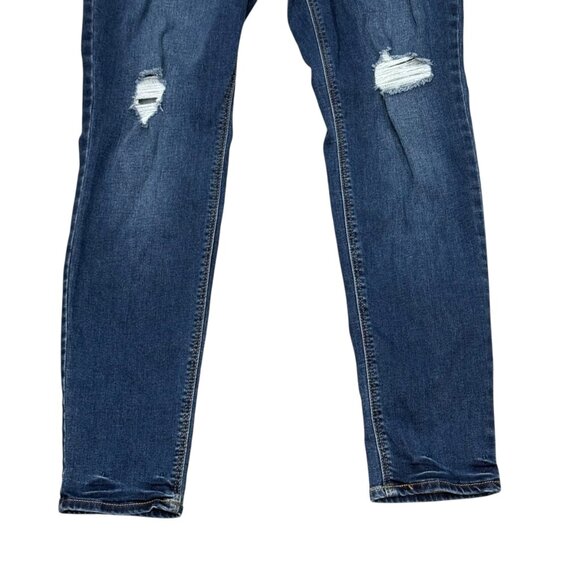 Old Navy Rockstar Jeggings Distressed Denim Size 10 Stretch Skinny Fit  Jeans - Picture 6 of 6